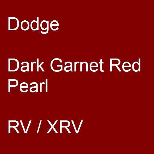 Dodge, Dark Garnet Red Pearl, RV / XRV.